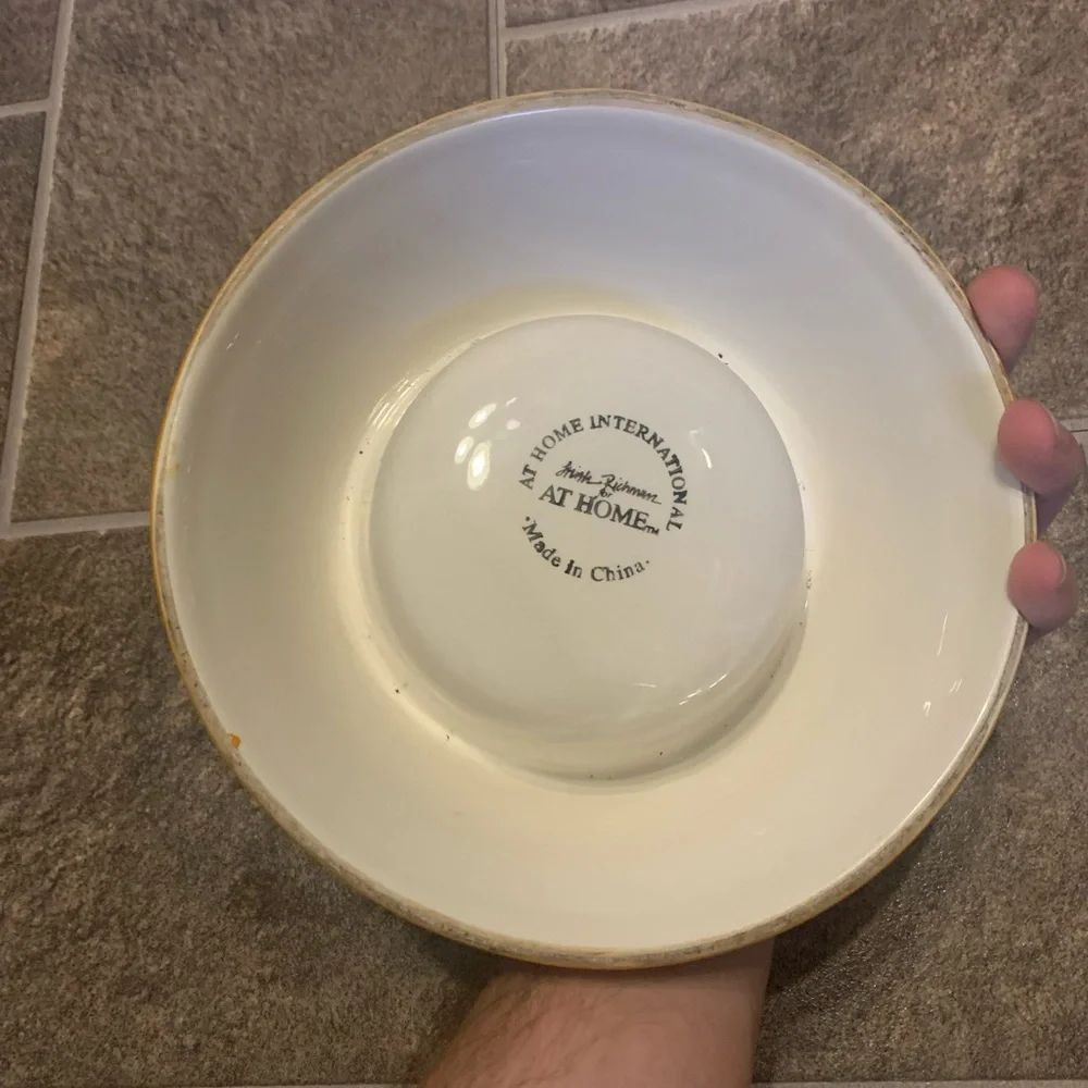 TRISH RICHMAN for AT HOME Decorative Homewares Cute Design Vintage Dog Bowl